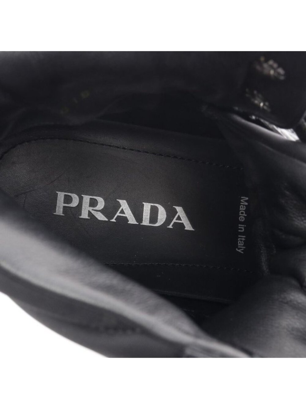Prada Sneakers Re-Nylon Macro High Top Nylon Leather Cut - Picture 5 of 11
